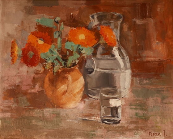 STILL LIFE WITH FLOWERS by János Rozs