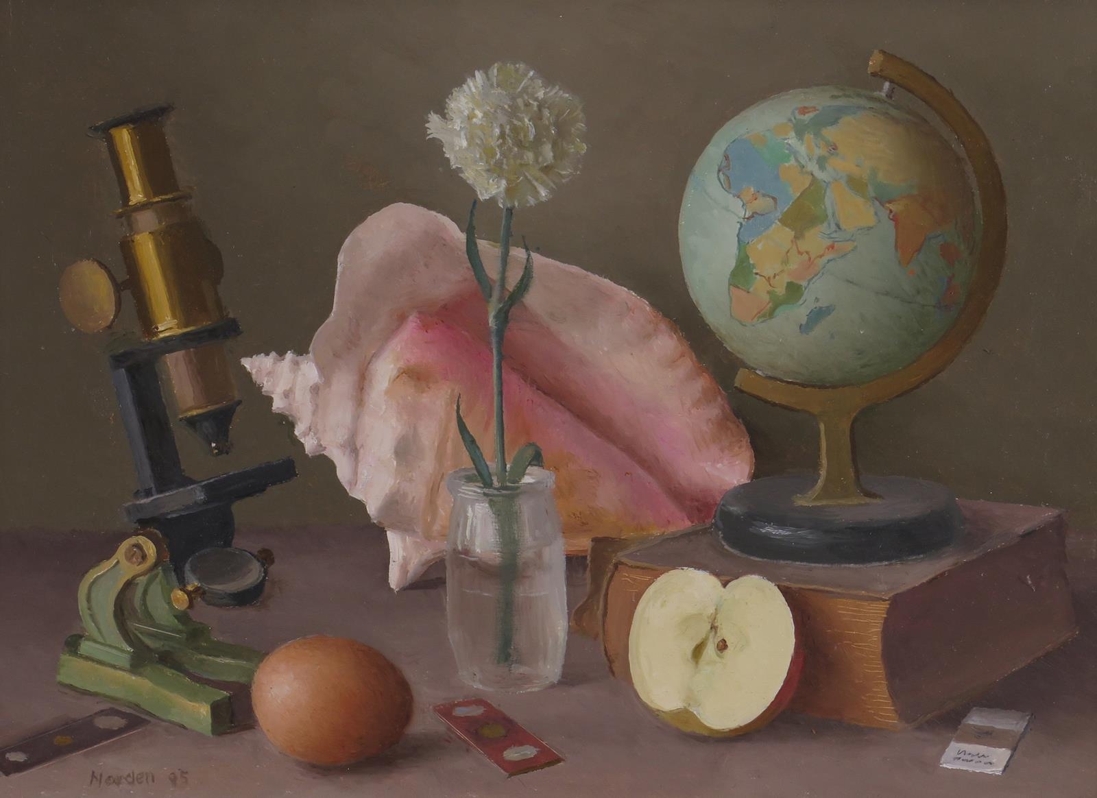 Gerald Norden Still life with natural history subjects; Still life of