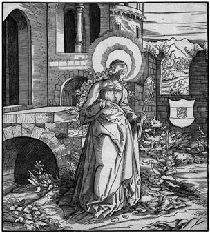 Die hl. Amalberga I - Leonhard Beck