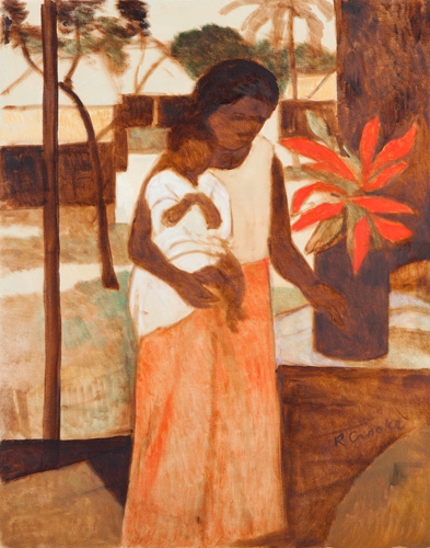 FIJIAN MOTHER by Ray Crooke