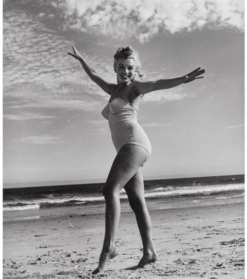 Marilyn Monroe, Tobay Beach by Andre de Dienes, 1949, printed later