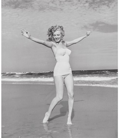 Marilyn Monroe, Tobay Beach by Andre de Dienes, 1949