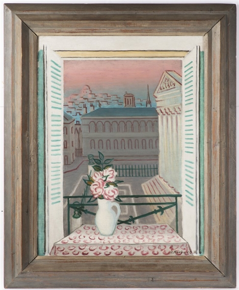 VIEW FROM A WINDOW by Oldrich Kerhart, 1938