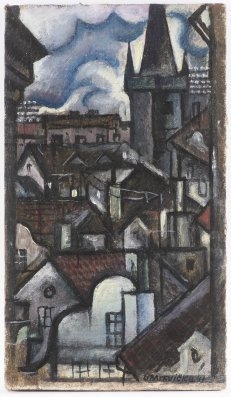 THE ROOFS OF PRAGUE by Otakar Mrkvička, 1941