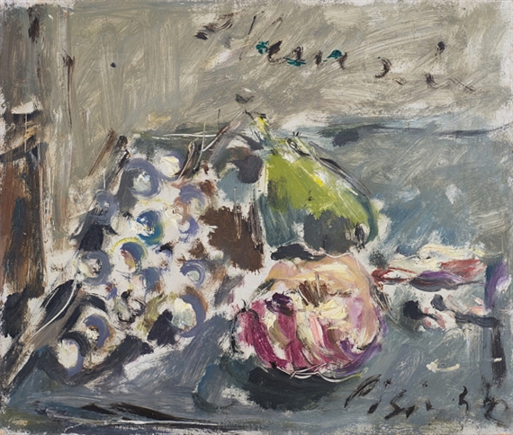 Natura morta con uva by Filippo de Pisis, 1944