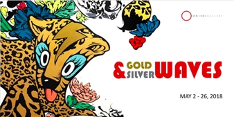 Gold & Silver Waves - Onishi Gallery, New York
