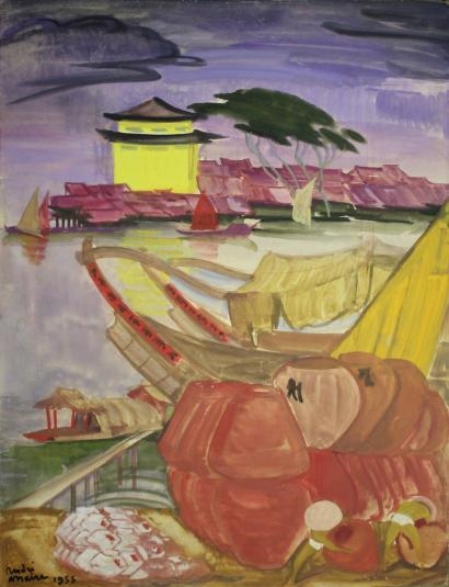 Le port de Chow Long by André Maire, 1955