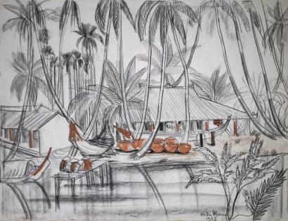 Bord de rivière au Viêt Nam