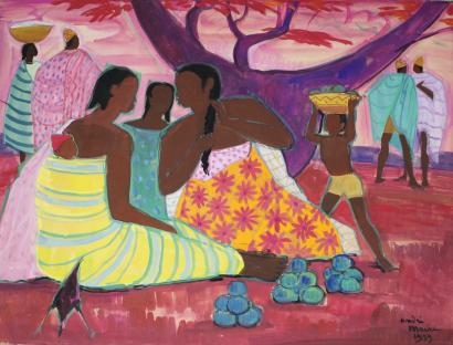 Les vendeuses de mangues, Madagascar by André Maire, 1959