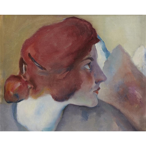 PORTRAIT OF ANGÈLE by Arthur Beecher Carles, circa 1921-1922