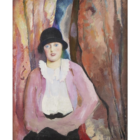 PORTRAIT OF CAROLINE ROBINSON CARLES by Arthur Beecher Carles, circa 1924