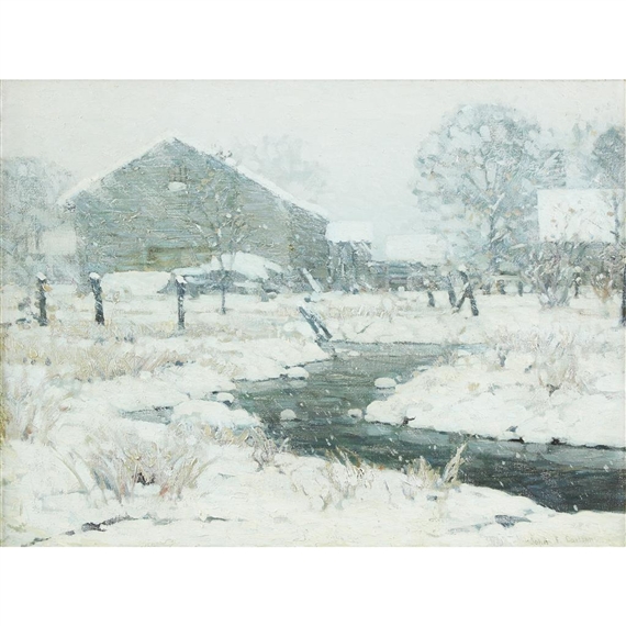 SNOW BOUND BROOK by John Fabian Carlson