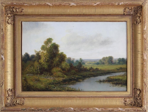 landscape with river by Thomas Bailey Griffin