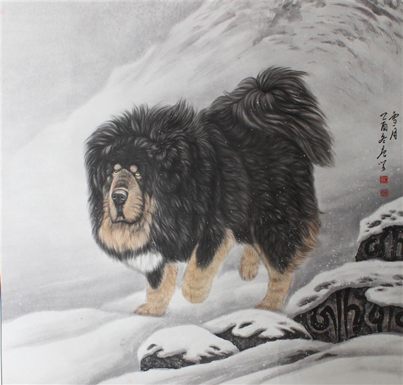Tibetan Mastiff by Tang Jian