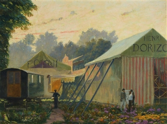 Carnival tents - Leon Cugnet