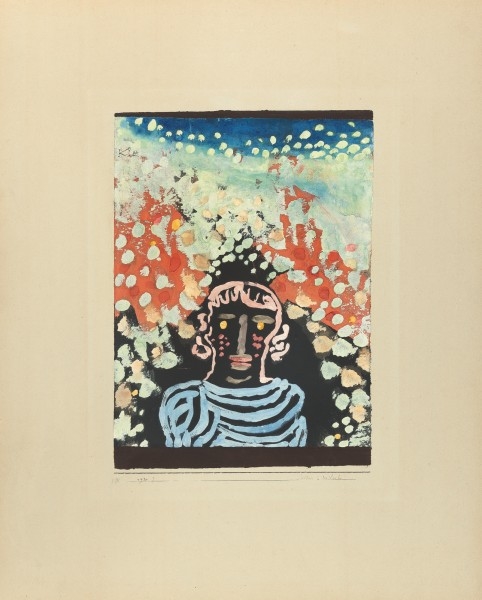Bildnis in der Laube - Portrait in the bower by Paul Klee, 1930
