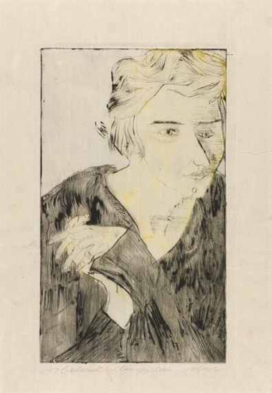 Schauspielerin - Actress by Rolf Nesch, circa 1930