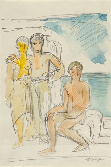 After Bathing by Dorothea Maetzel-Johannsen, 1926