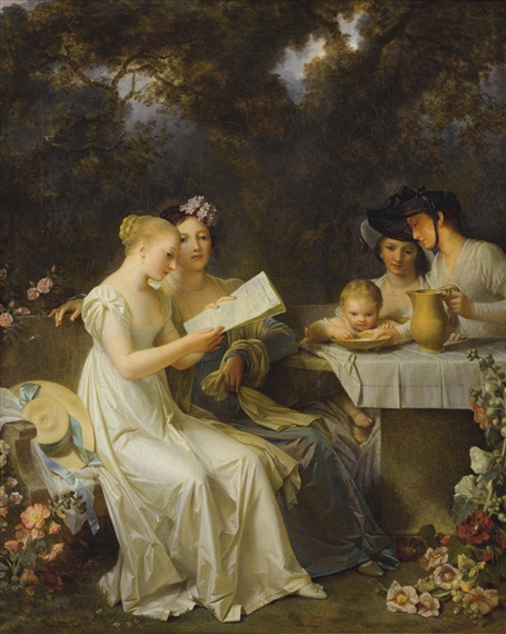 THE READING OF THE GAZETTE by Marguerite Gérard