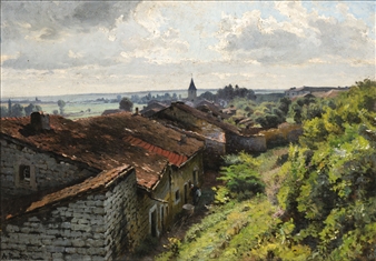 STREET IN OURCHES-SUR-MEUSE - Alfred Renaudin