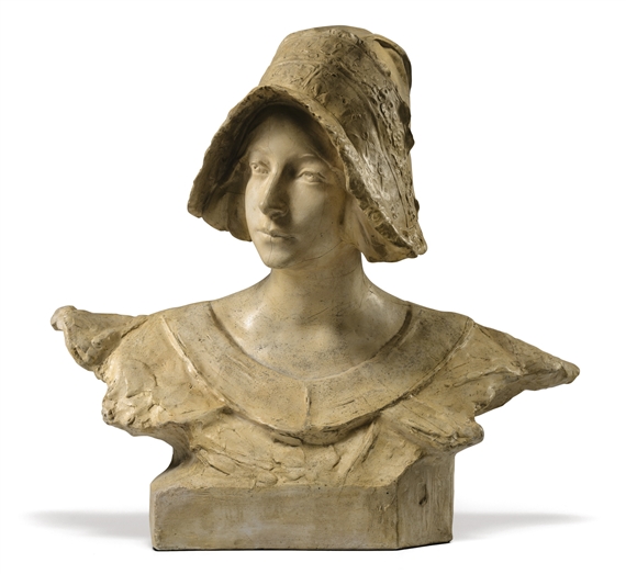 YOUNG WOMAN FROM BRITTANY WITH A HEADDRESS by Désiré Ringel d'Illzach