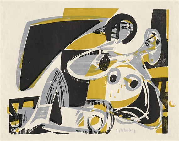 Eros II (Narziß) by HAP  Grieshaber, 1954