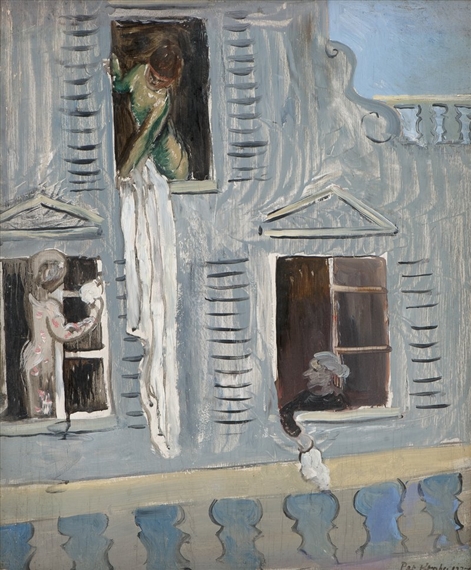 Window-cleaning in Paris by Per Krohg, 1927