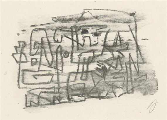 Linienformen by Willi Baumeister, 1947