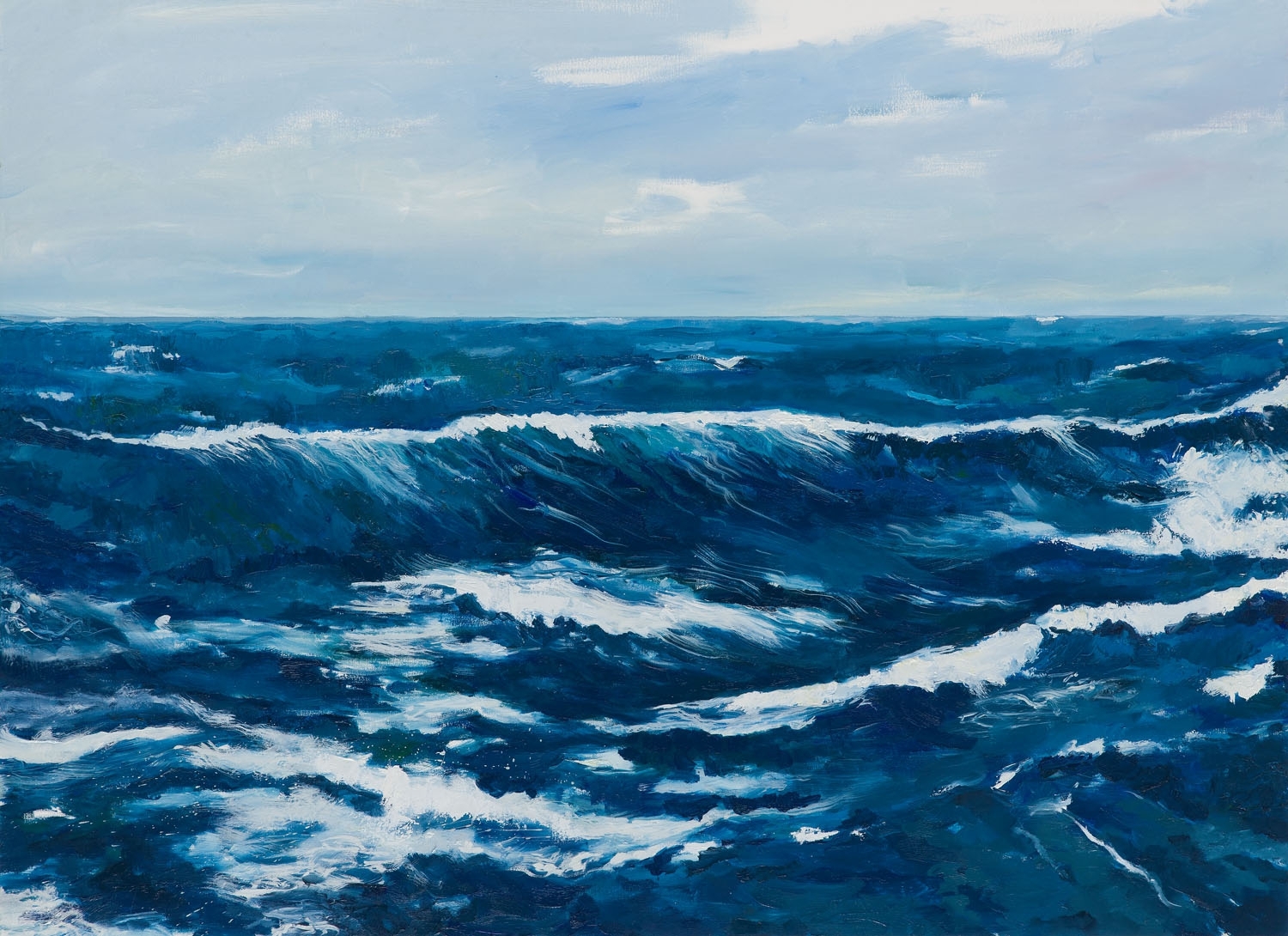 Artwork by Marzena Bis, SEA VI, Made of oil on canvas