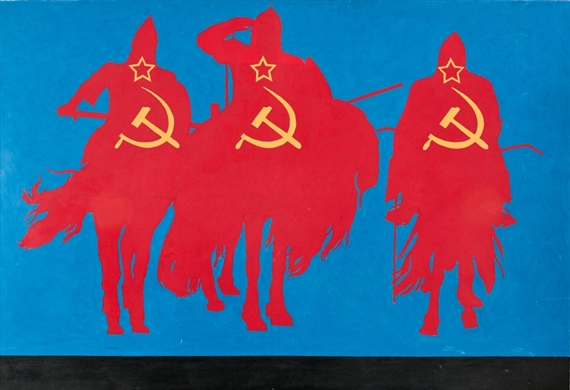 Russian saga by Rostislav Lebedev, 1989