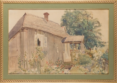 Landscape from Wola Rafalowska by Stanisław Masłowski, 1917