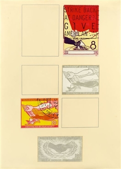 Untitled (Briefmarkenbild) - Klaus Peter Brehmer