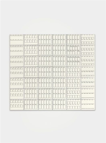 Konstruktionen by Hanne Darboven, 1968