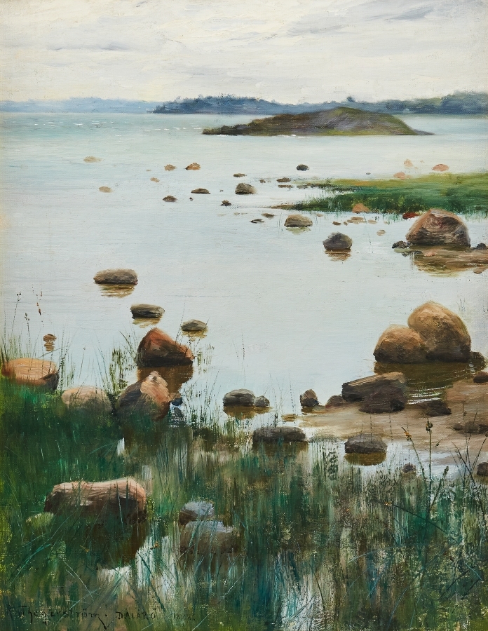 Artwork by Robert Thegerström, Askfatet, Dalarö, Made of Oil on canvas