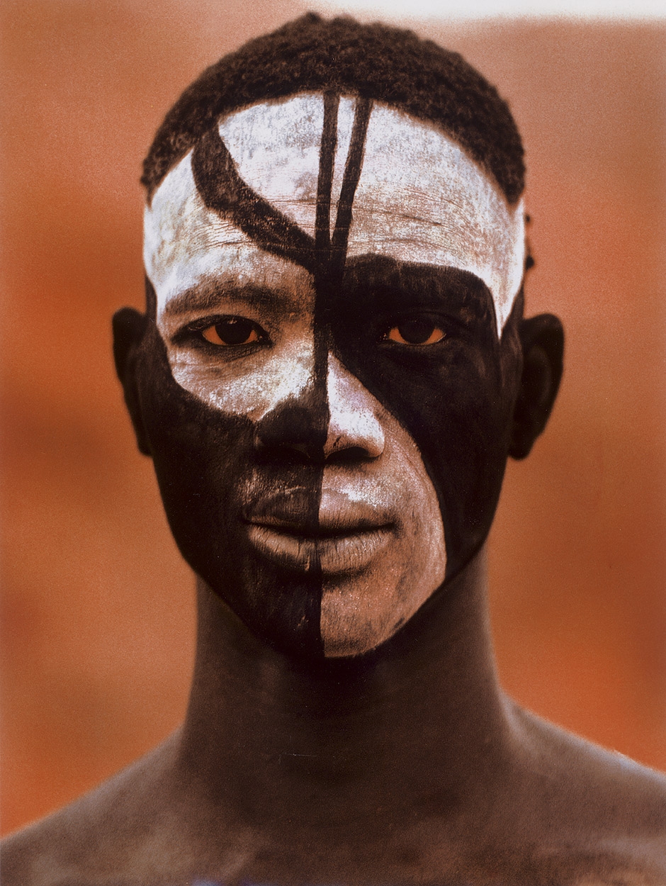 4 works, Nuba Masks by Leni Riefenstahl, 1975