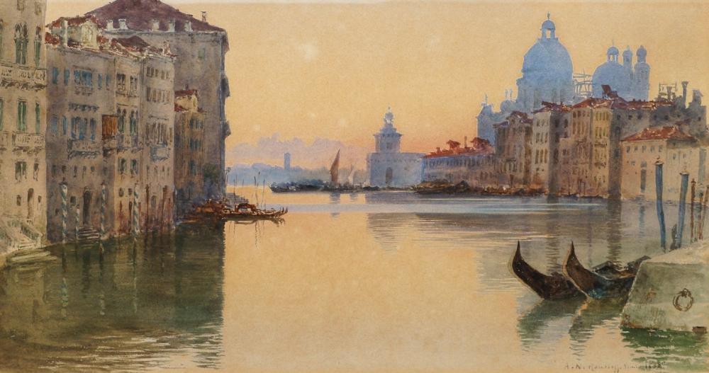 Aleksandr Nikolaevich Roussoff | View of the Grand Canal Venice (1881 ...