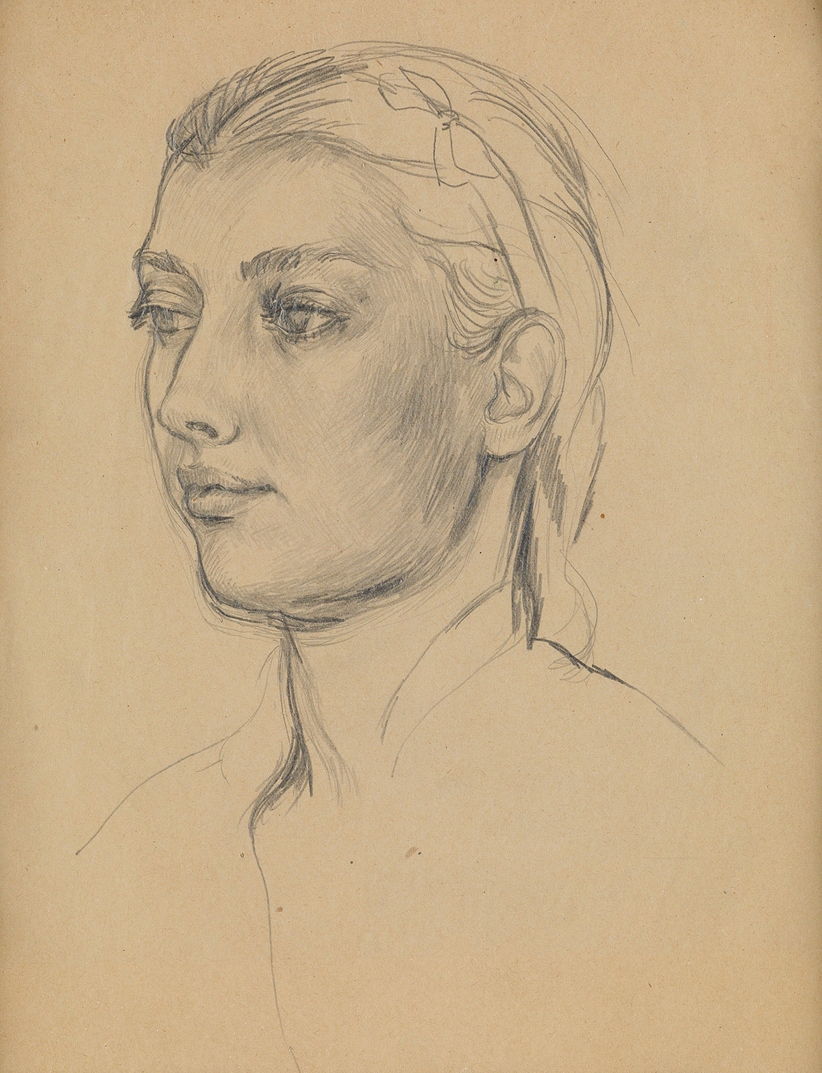 Jared French | Portrait of Fidelma Cadmus (Circa 1935) | MutualArt