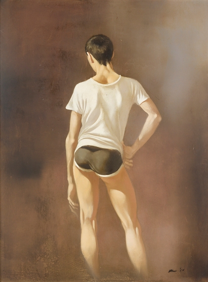 Boy Seen from Behind, Standing by Robert R. Bliss, 1964