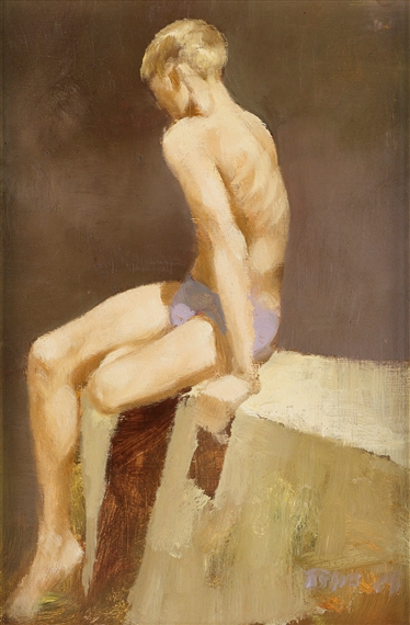 Boy Seated on a Wall