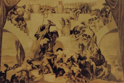 Artwork by José Mariá Sert y Badiá, Etude pour Le Mariage de Camacho, Made of oil on panel