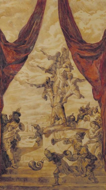 Artwork by José Mariá Sert y Badiá, Etude pour l'Acrobate, Made of oil on cardboard