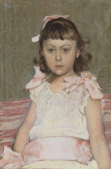 Portrait de fillette by Théo van Rysselberghe