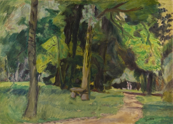 Pierre Bonnard、PERSONNAGES DANS UN PARC Pierre Bonnard、PERSONNAGES DANS UN PARC