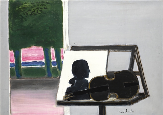 絵画 LOUPEIGNE EN AUTOMNE ANDRE BRASILIER Loupeigne en Automne by André Brasilier, 1969 – Mourlot Editions