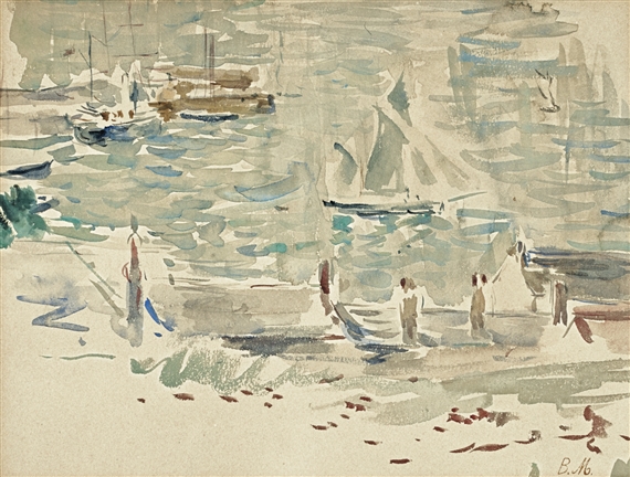 Berthe Morisot | Le Port de Gorey (1886) | MutualArt