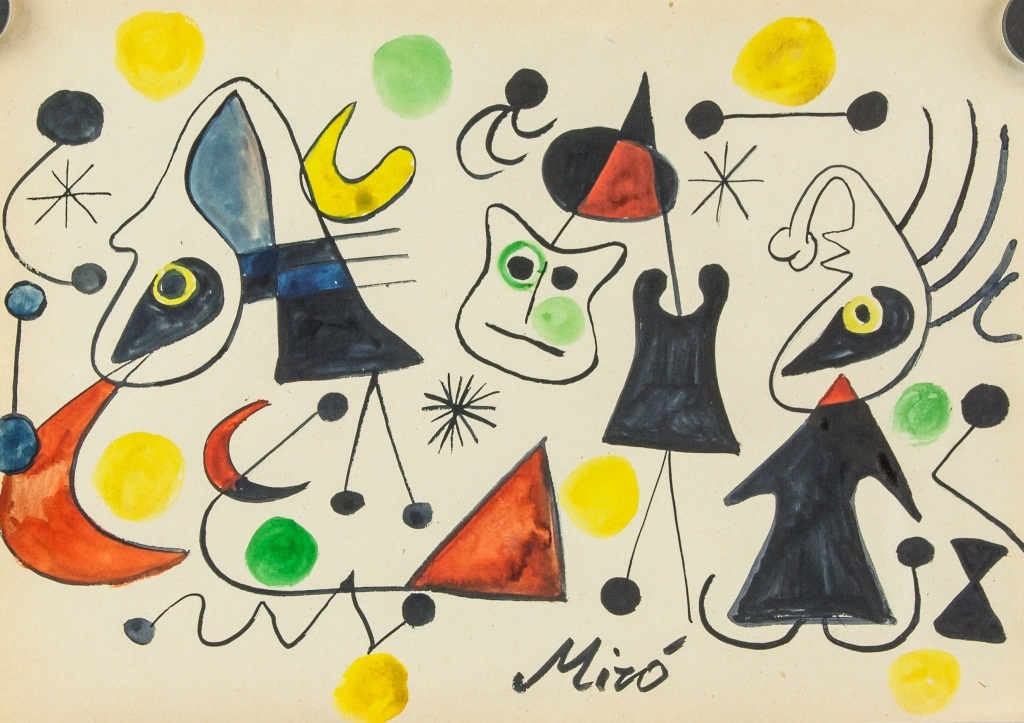 Joan Miró Surrealist Scene Mutualart