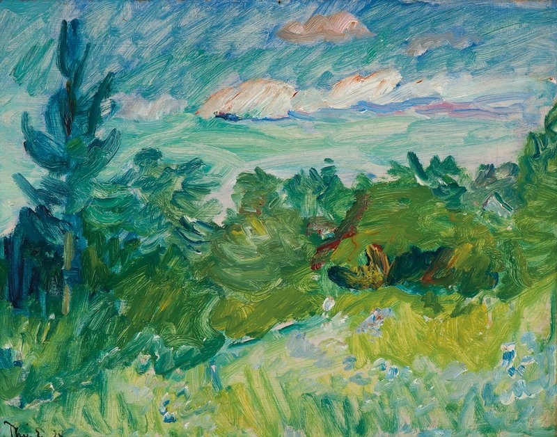 Landscape by Thorvald Erichsen, 1924