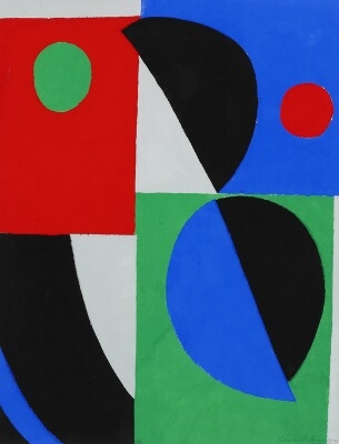 Poésie de mots, poésie de couleurs by Sonia Delaunay, 1961