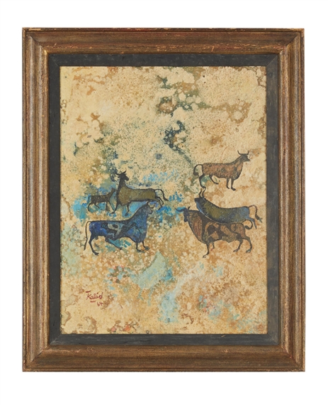 Bulls by Khalid Al Rahal, 1964