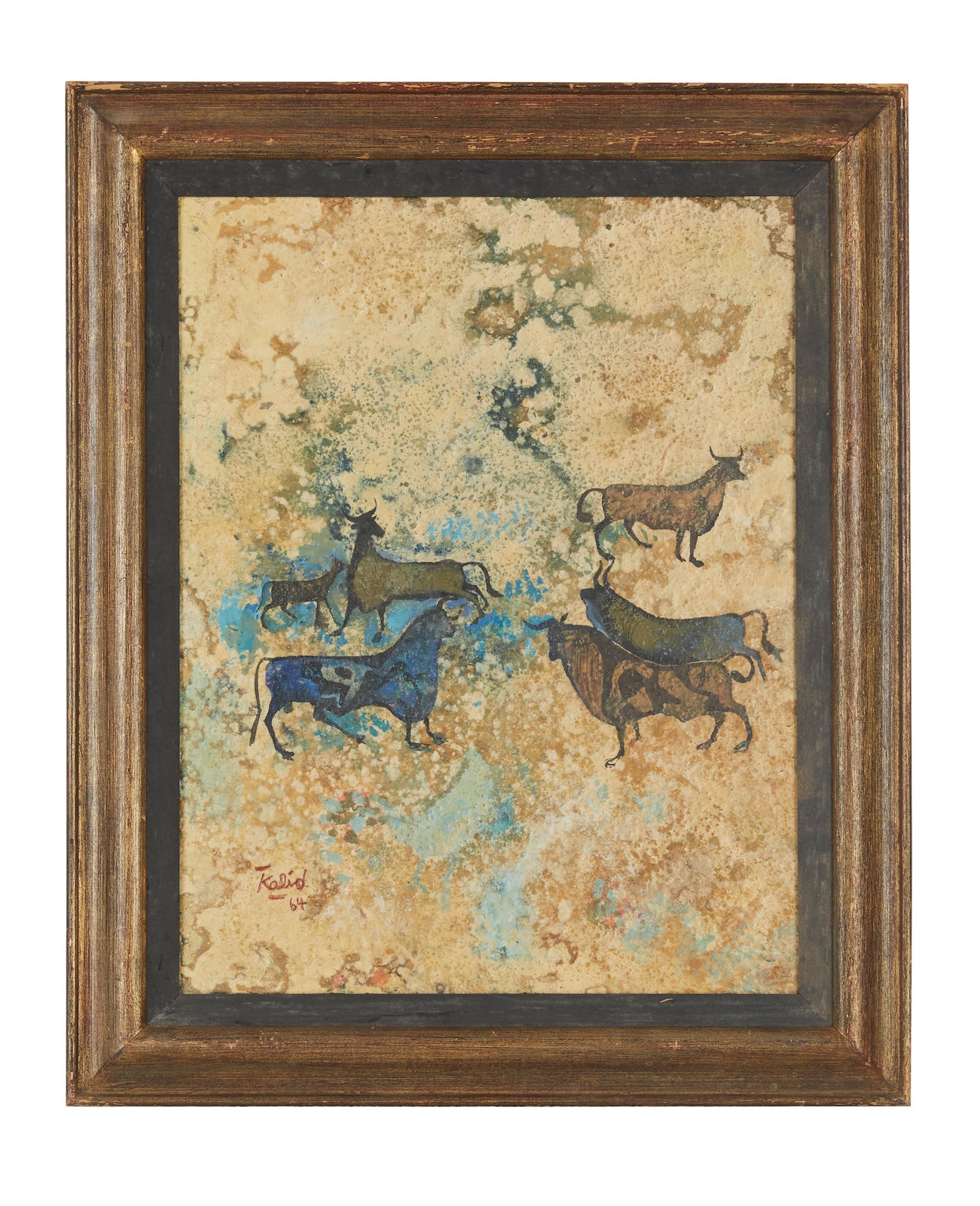 Khalid Al Rahal | Two Bulls (1966) | MutualArt